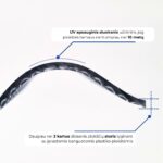 banguotas polikarbonatas pilkas