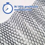 banguotas polikarbonatas pilkas