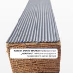 gauminis sandarinimo profilis polikarbonatui ir polikarbonato plokstems