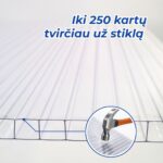 kanalinis polikarbonatas skaidrus