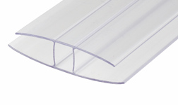 polikarbonato profilis-sujungimo h skaidrus