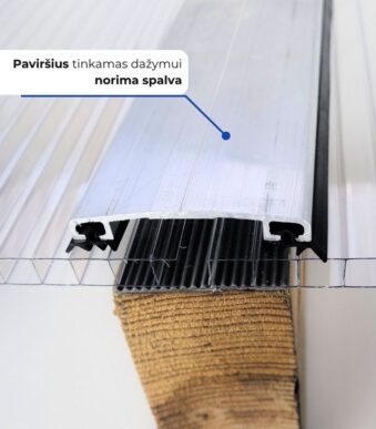 prispaudimo profilis su guminemis tarpinemis polikarbonatui