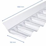 profilis banguotam polikarbonatui prijungti prie sienos