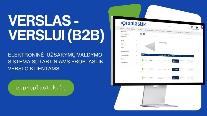 proplastik verslas verslui